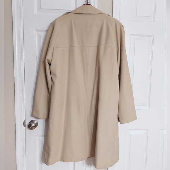 Vintage Men's Bertram All-Weather Tailored Coat Faux-fur lining Sz 46R - Picture 2 of 5